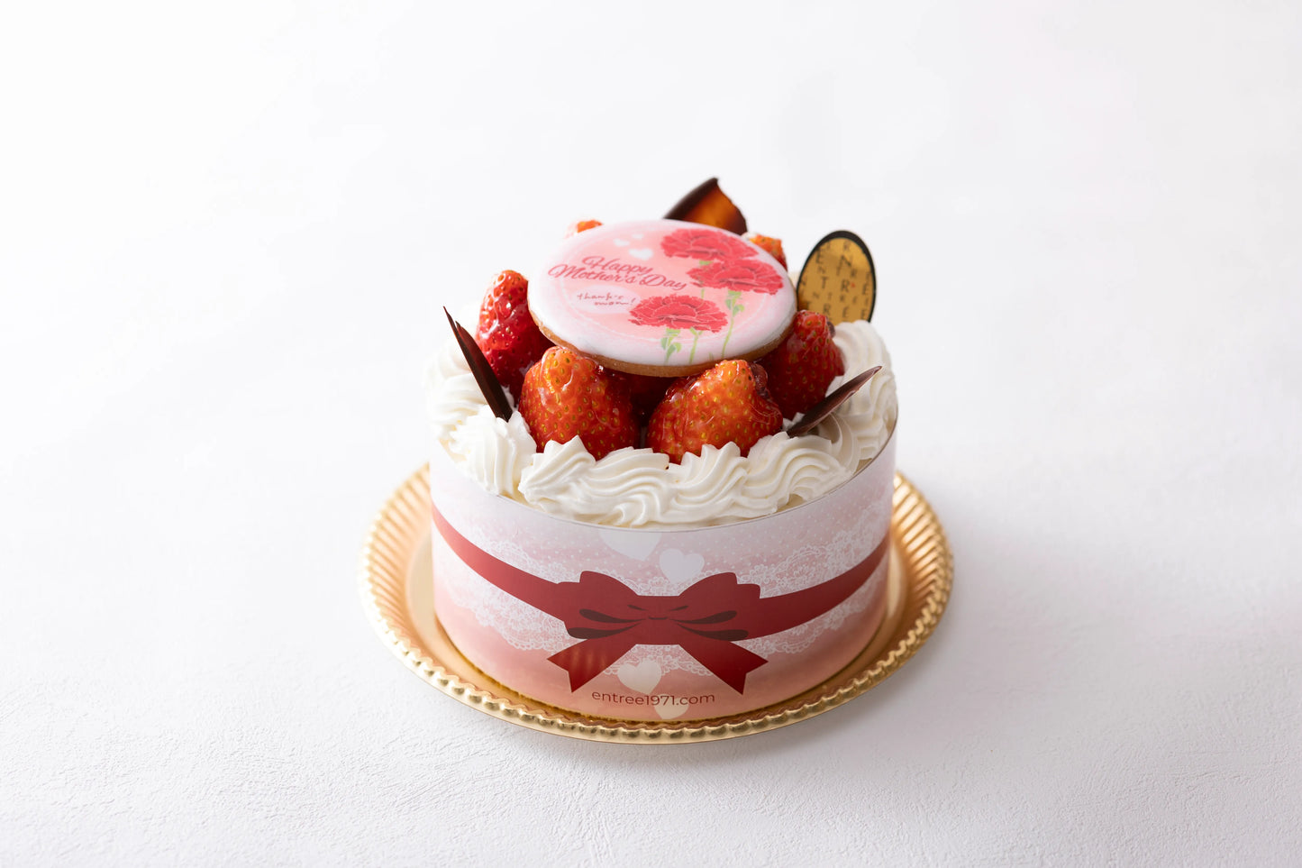 【母の日限定】　苺の生デコレーションケーキ
