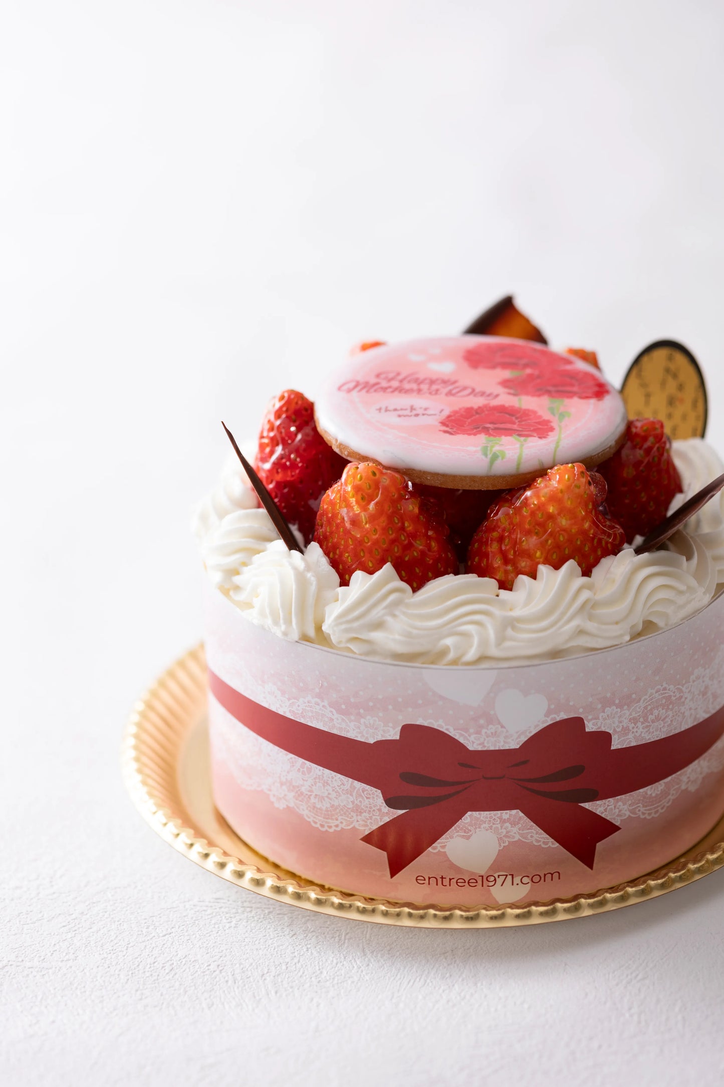 【母の日限定】　苺の生デコレーションケーキ