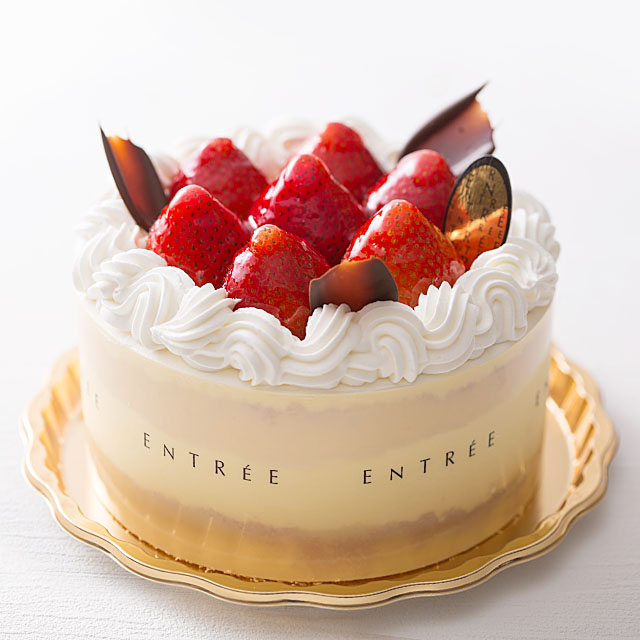 苺の生デコレーションケーキ５号 菓子工房アントレ Entree